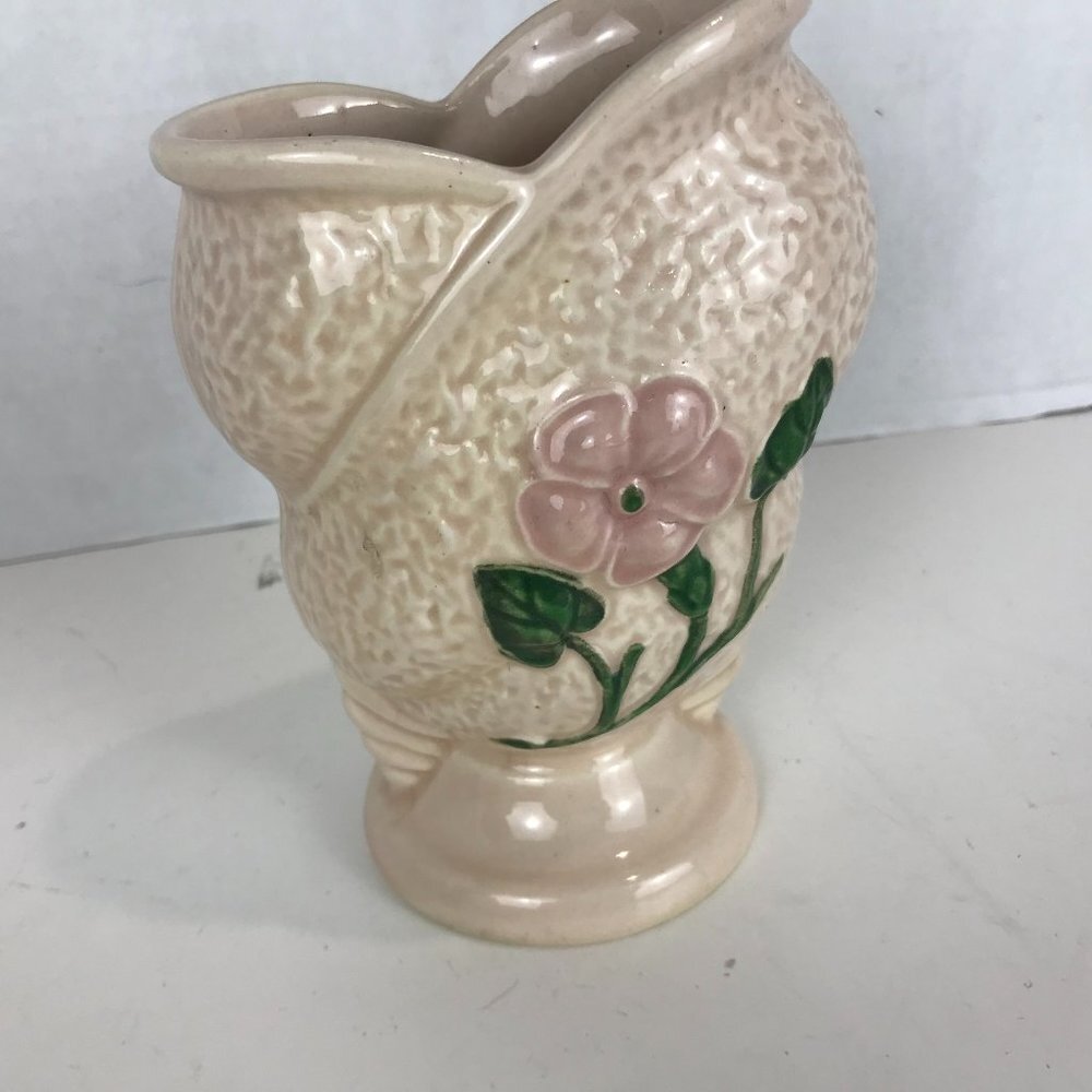 Vintage ceramic floral vase signed U.S.A.